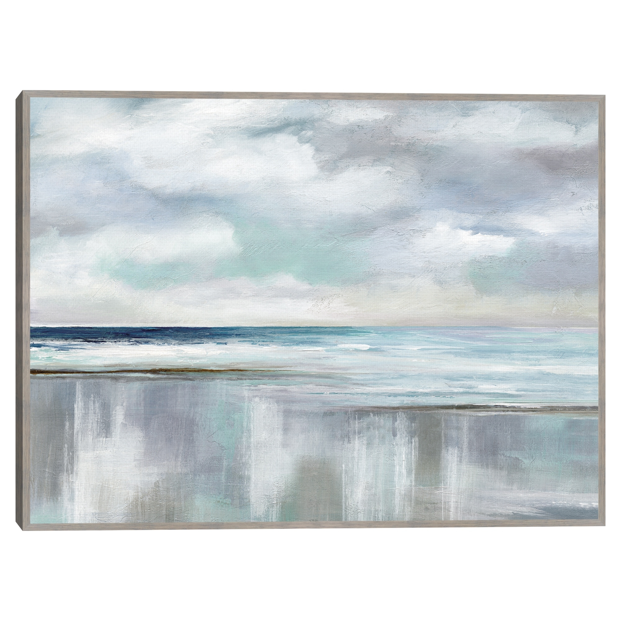 Cyan Sunrise by Nan Framed Canvas Art Print
