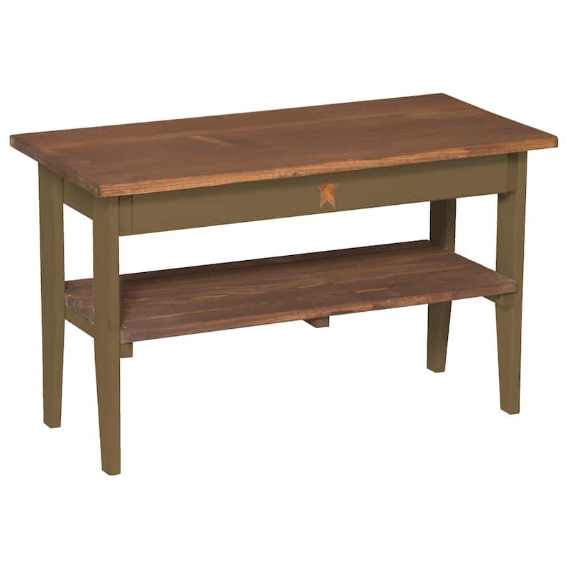 Farmhouse Coffee Table - Olive Green