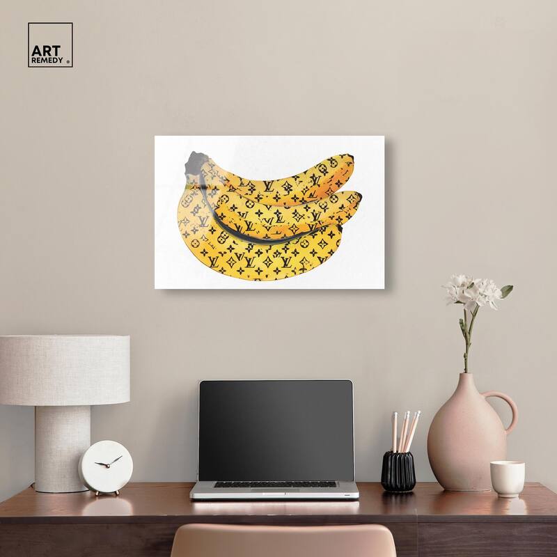 Fashion Bananas Acrylic by Art Remedy, Ready to Hang