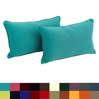 20-inch by 12-inch Lumbar Throw Pillows (Set of 2)