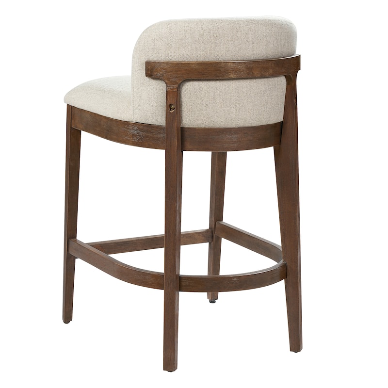 Christopher Knight Home - Calista Modern Wooden Upholstered Counter Stool