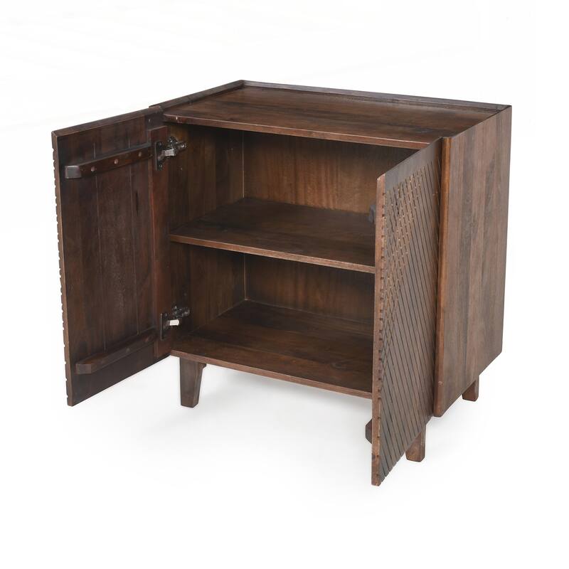 Rustic Mango Wood Storage Cabinet