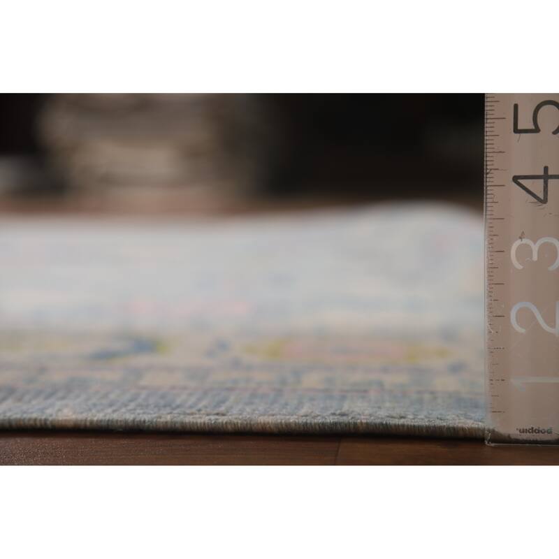 Hand Knotted Oriental 100% Wool Carpet Transitional All-Over Navy Blue & Blues Oushak Area Rug - 10' 10'' X 8' 2''