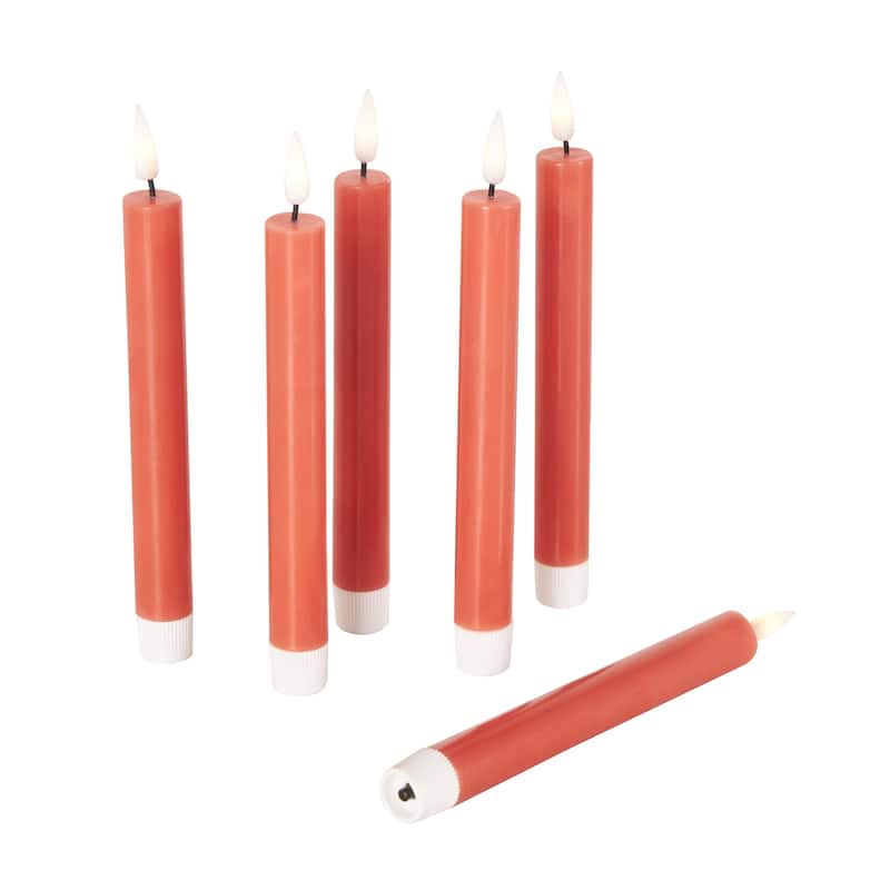 Wax Indoor Outdoor Flameless Candle with Remote Control (Set of 6)