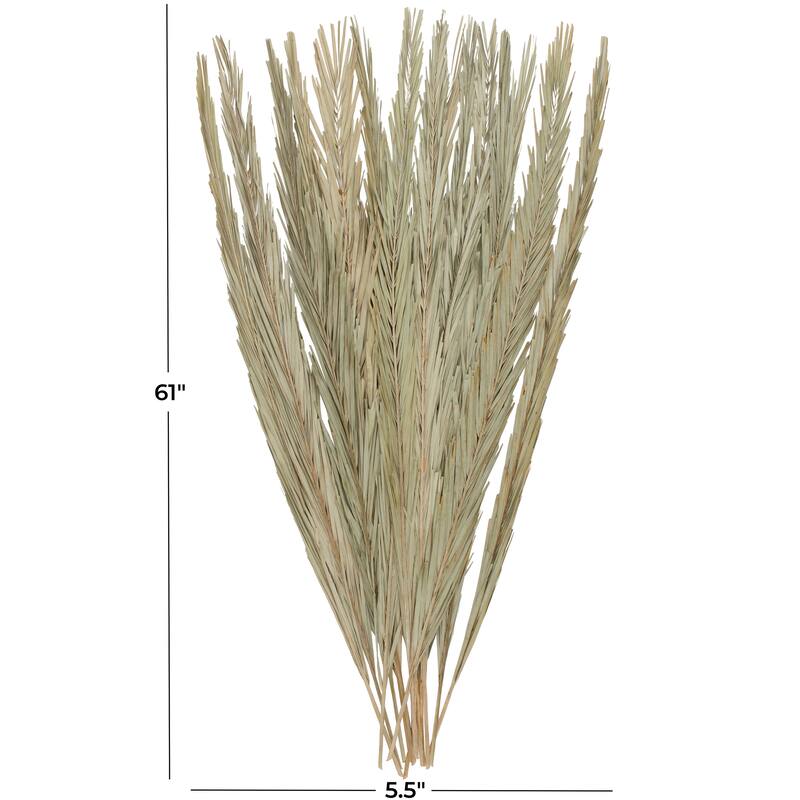 Palm Leaf Tall Home Decor Natural Foliage with Grass - Green - Roche River Decor