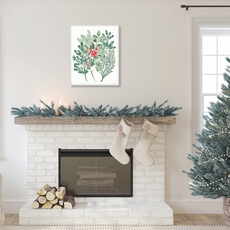 Classic Christmas IV by Beth Grove Framed Canvas Wall Art Print