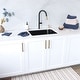 preview thumbnail 44 of 42, STYLISH 25 inch Single Bowl Dual Mount Composite Granite Utility Sink