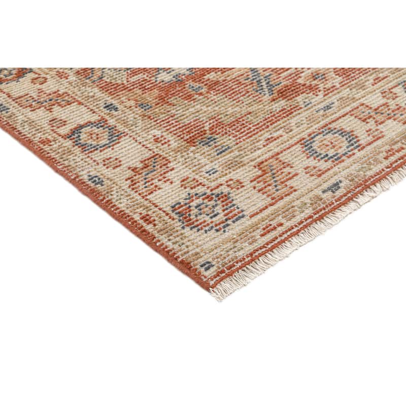 Terra by Obeetee Palace Farida Red Rug