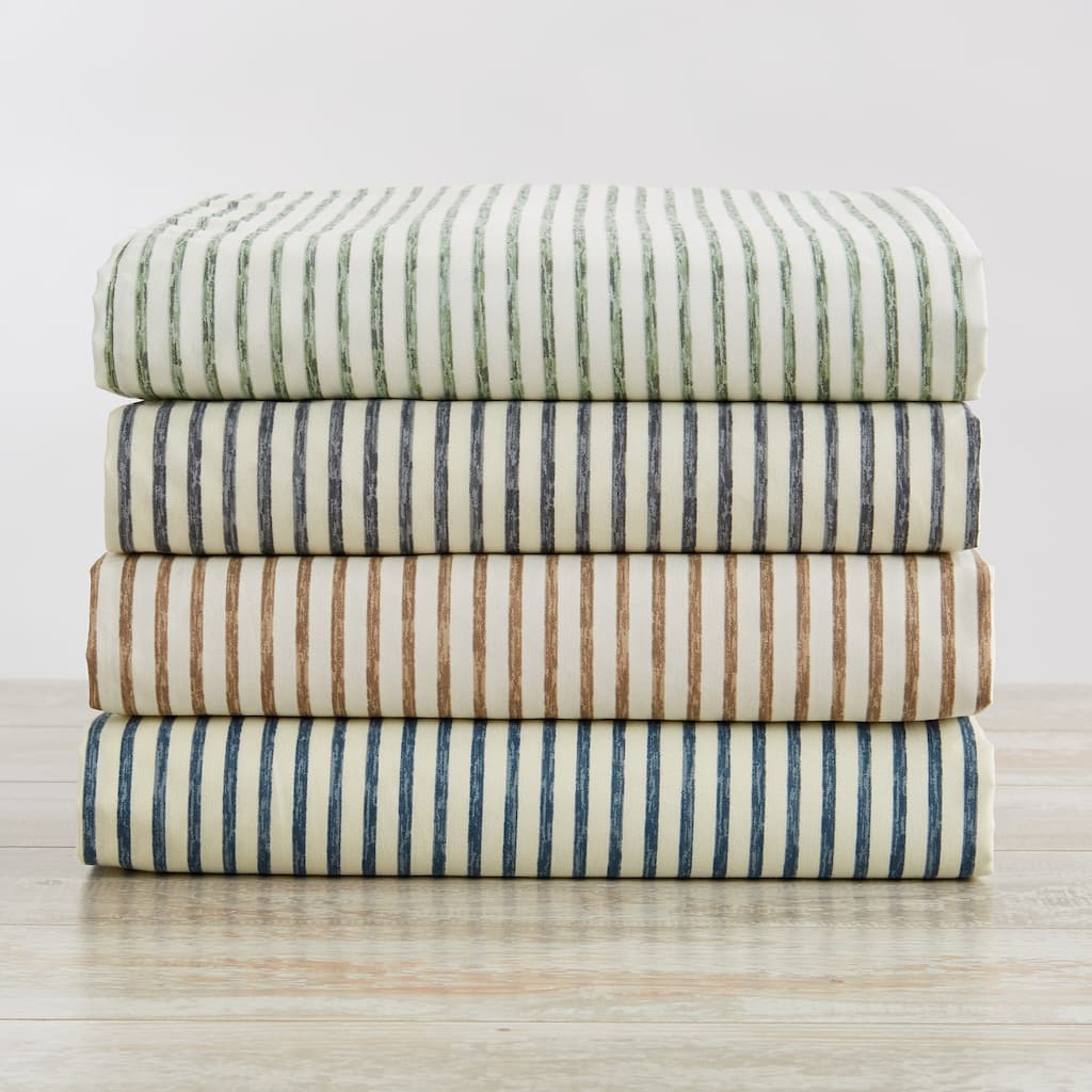 Linery & Co. Ultra-Soft Striped Brushed Microfiber Sheet Set