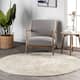 Nuloom Loni SuperiorWash Solid Machine Washable Shag Area Rug - 6' Round - Cream - Round