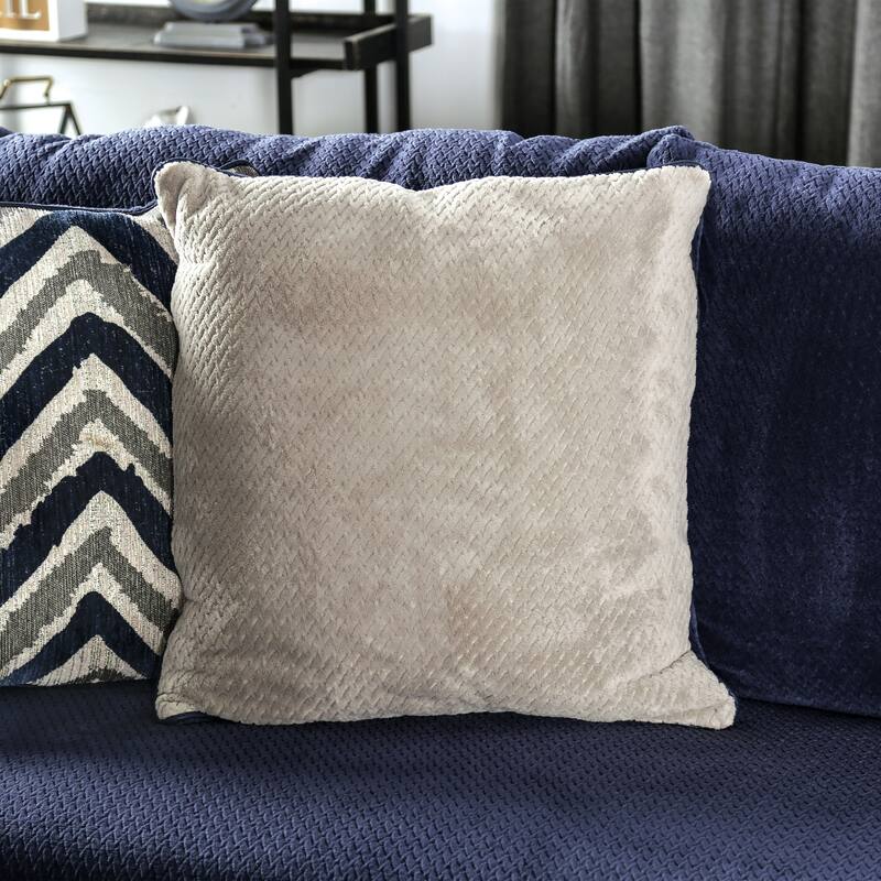 Slaren Transitional Navy Microfiber Padded 2-Piece Sectional and Chair Set by Furniture of America