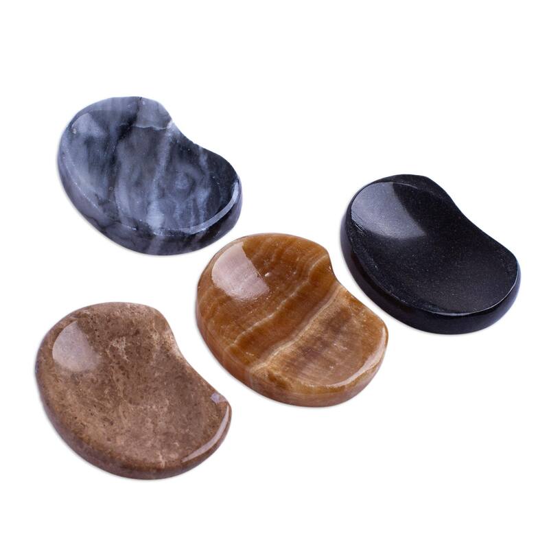 Novica Handmade Growth Amulet Stress-Relieving Stones (Pair)