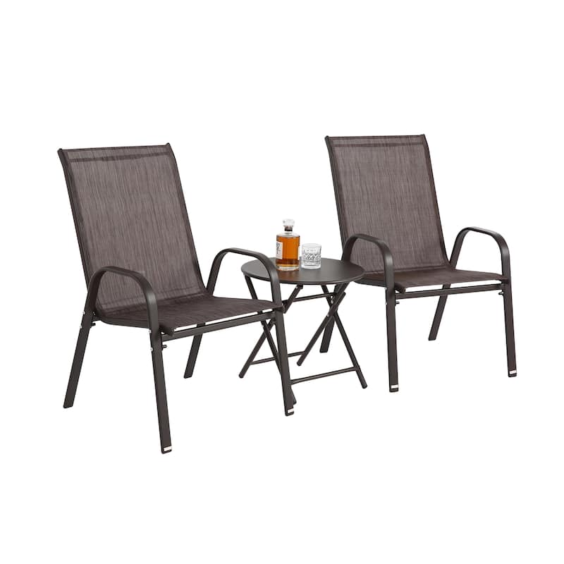 Outdoor Camping Chairs with Breathable Textilene Fabric
