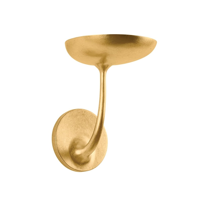 Hudson Valley Lighting 4509 Taormina 9" Tall LED Wall Sconce - Vintage Gold Leaf