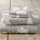 preview thumbnail 12 of 10, Premium Turkish Cotton Printed Sheet Set California King - Grey Polar Bears