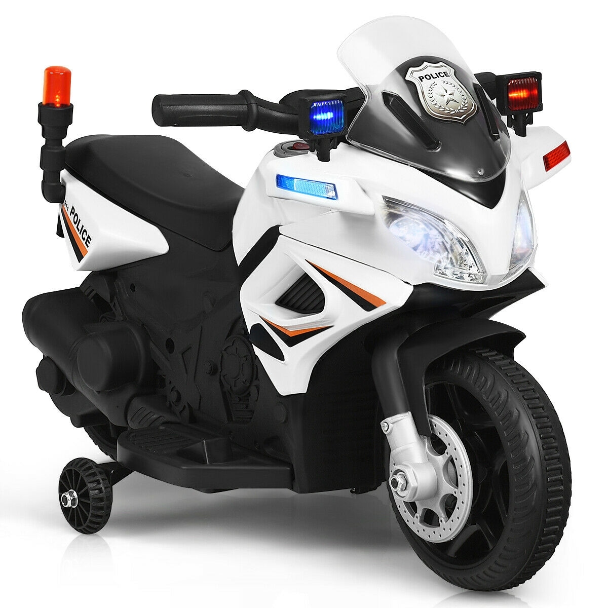 police trike 6v powered ride on