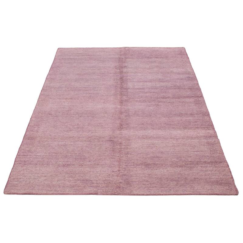 ECARPETGALLERY Hand-knotted Loreto Violet Silk Rug - 5'10 x 8'8