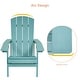 preview thumbnail 37 of 102, BONOSUKI Patio Adirondack Chair w/Cupholder,Weather Resistant-Set of 4