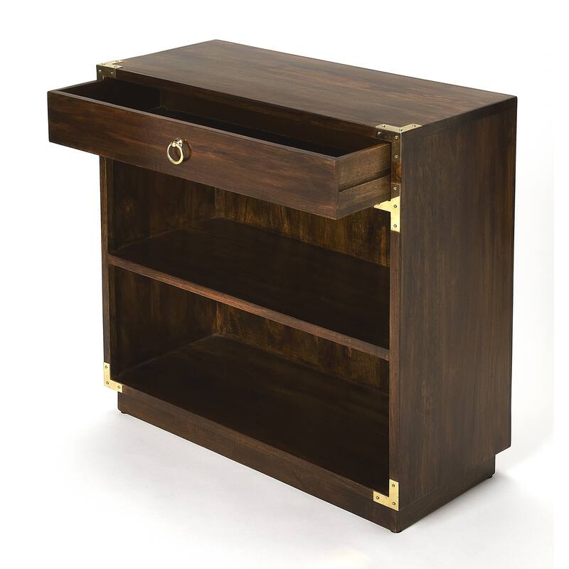 Handmade Forster Brown Campaign Bookcase (India)