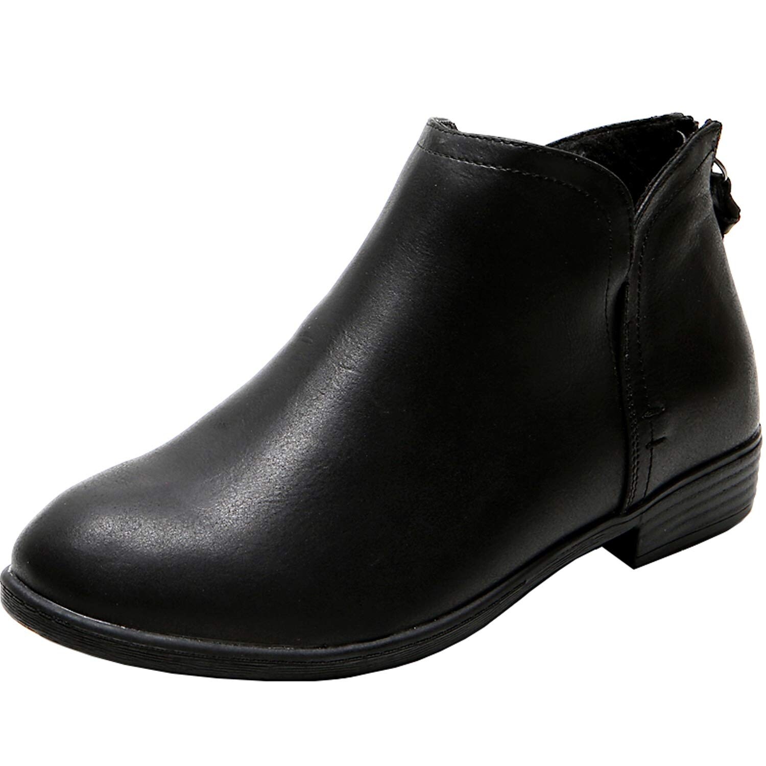 ankle boots low heel wide width