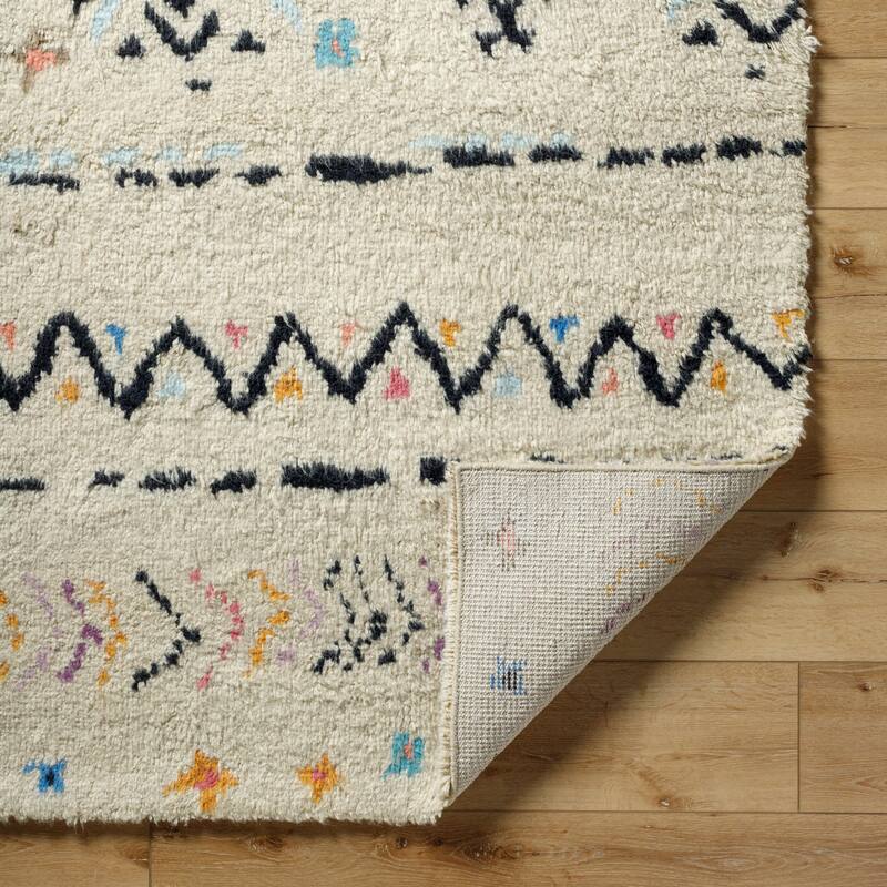 Hand Knotted Delancey Wool Area Rug - 6' x 9'