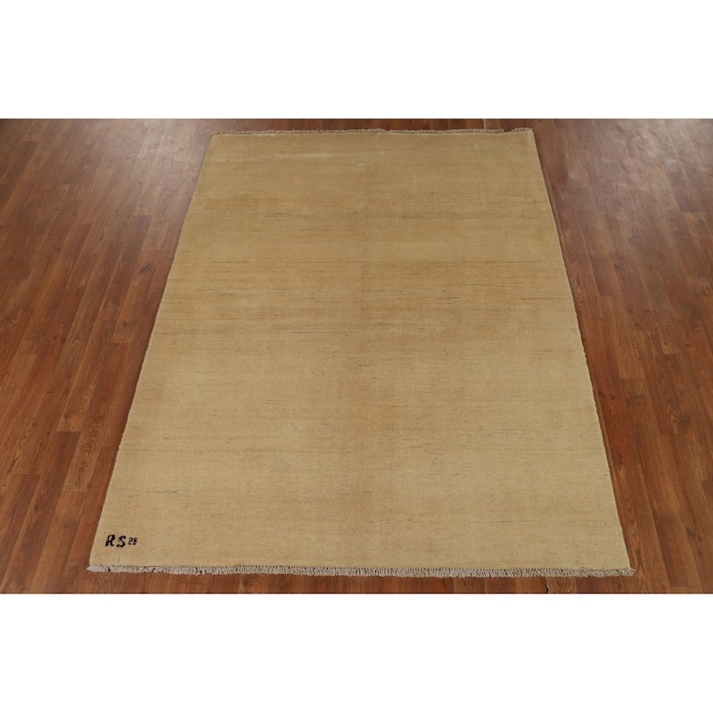 Gabbeh Modern Oriental Rug Handmade Wool Carpet - 5'0"x 6'4"