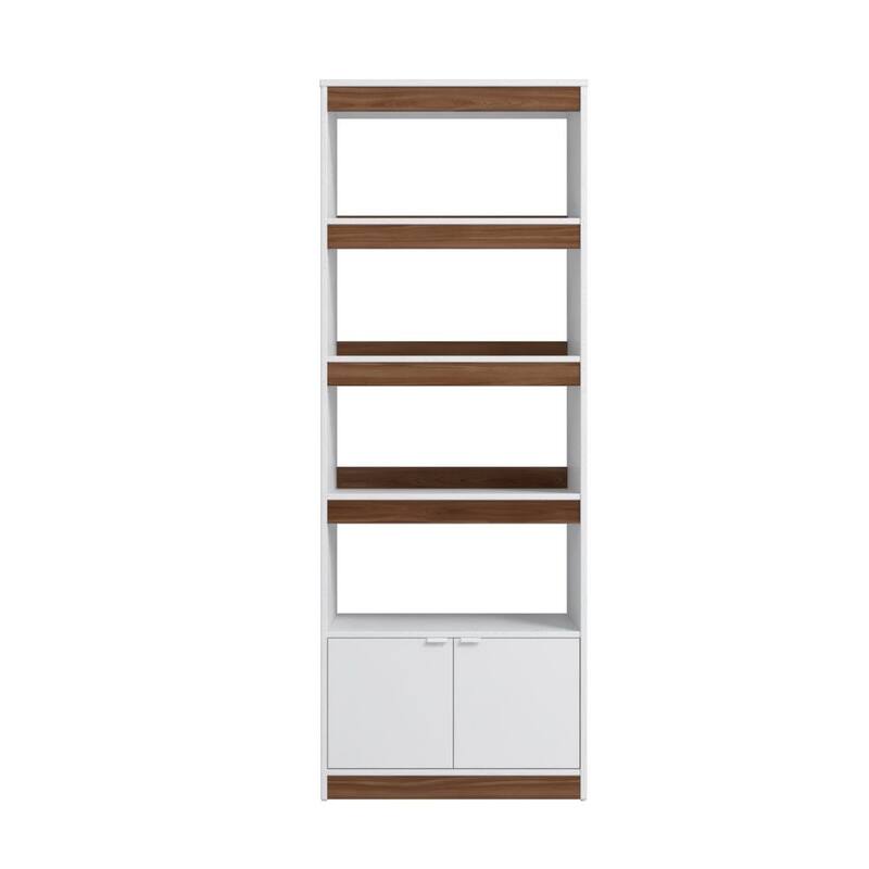 Manhattan Comfort Mid-Century Ratzer 5 Shelf Bookcase