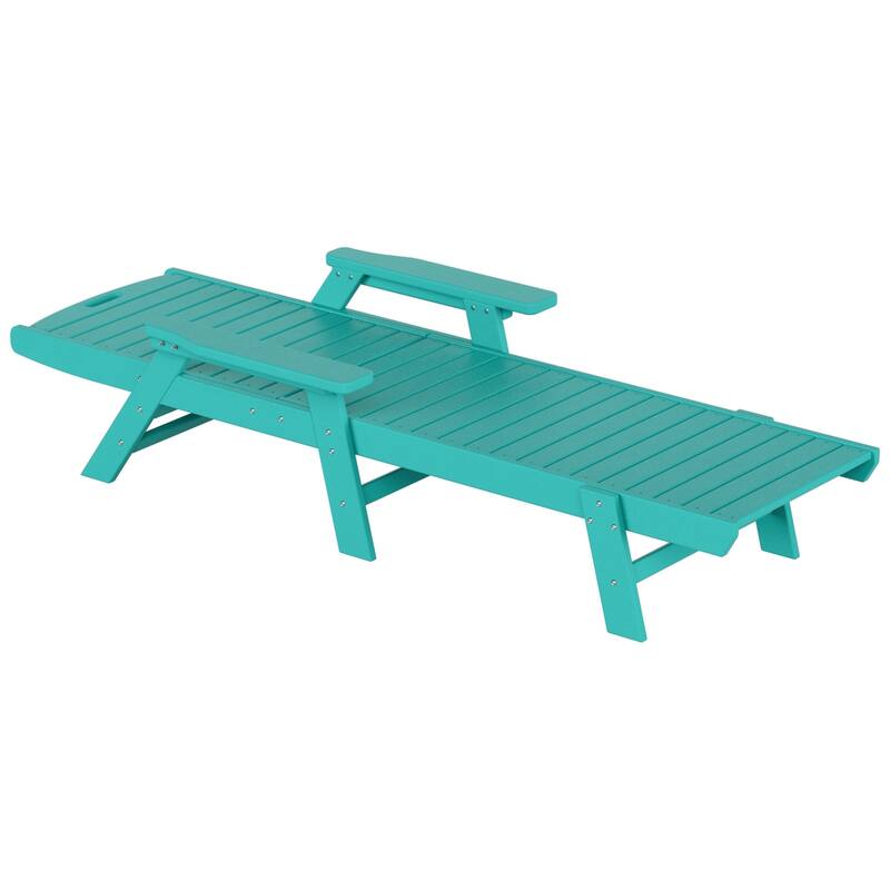 Laguna Hdpe All Weather Outdoor Patio Pool Reclining Chaise Lounge