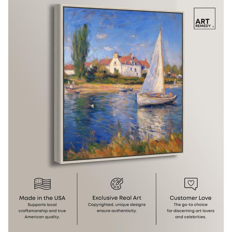 Bayside Calm I Canvas by Art Remedy