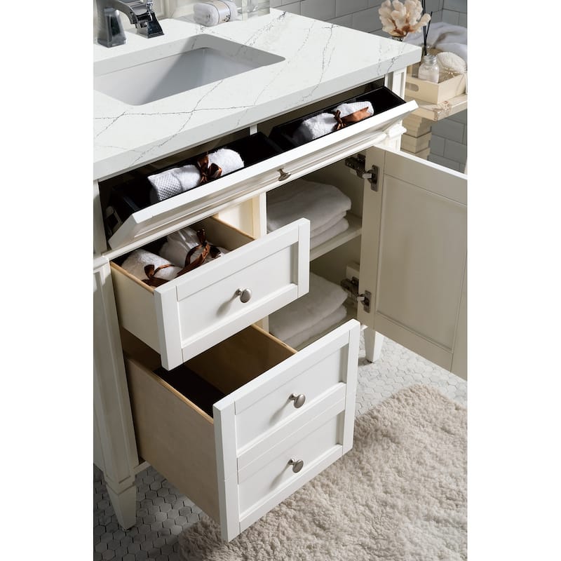 James Martin Vanities Brittany 36" Single Vanity, Bright White