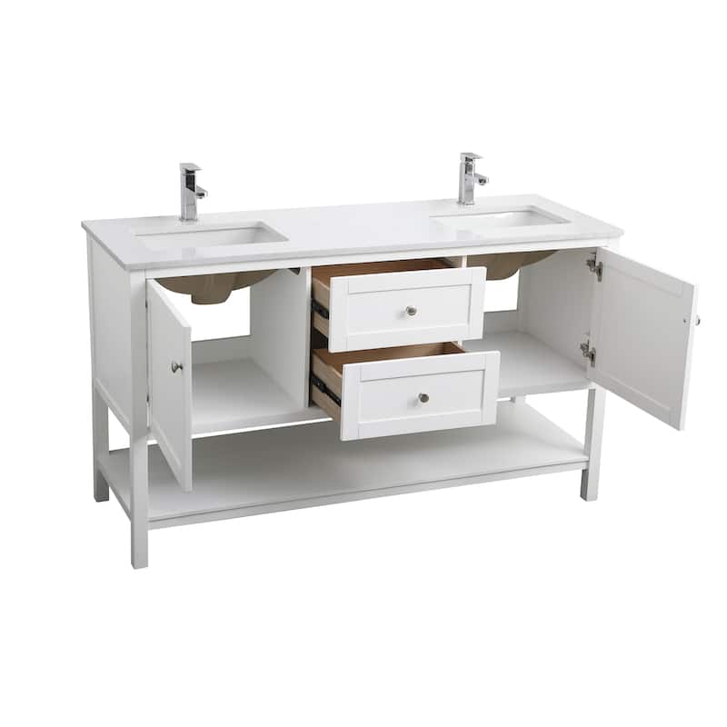 Legacy 54 - 60 Inch Double Bathroom Vanity