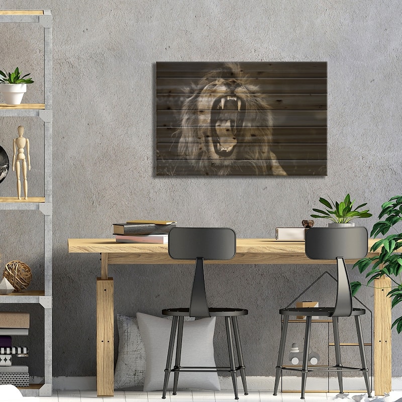 Untitled Print On Wood by Giuseppe D'Amico - Multi-Color