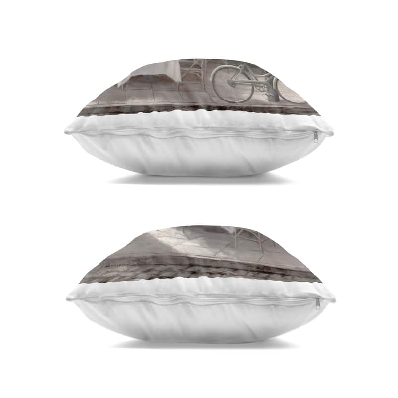 Stupell City Restaurant Sidewalk Seating Decorative Printed Throw Pillow Design by T.C. Chiu (Set of 2)
