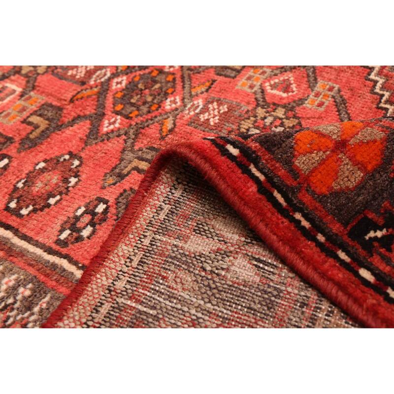 ECARPETGALLERY Hand-knotted Andelz Red Wool Rug - 3'8 x 6'11