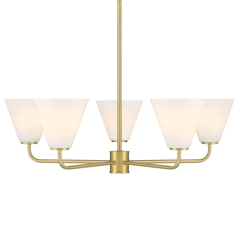 Savoy House 1-4015-5 Blair 5 Light 30" Wide Chandelier - Warm Brass