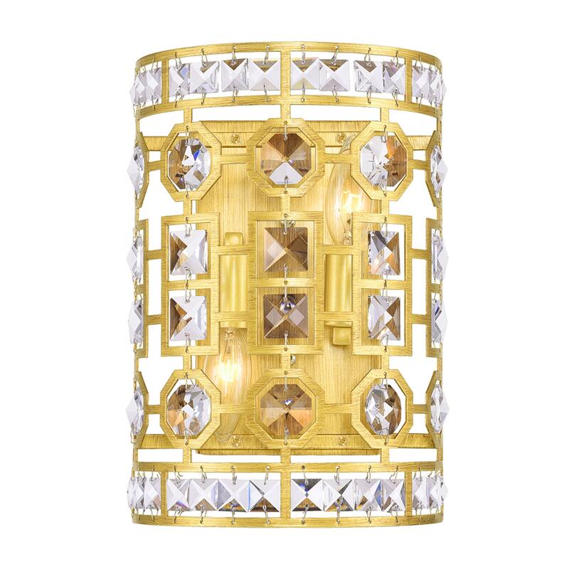 Belinda 2 Light Wall Sconce With Champagne Finish