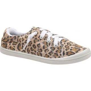 leopard print canvas sneakers