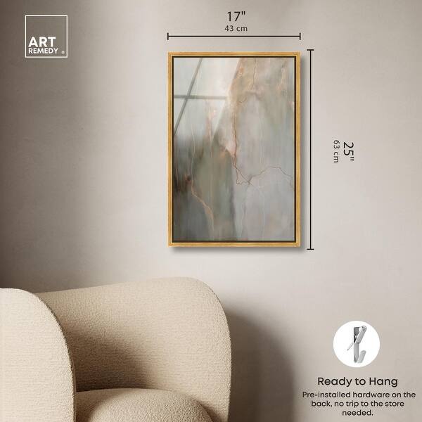 dimension image slide 15 of 24, Fiery Traces I Abstract Framed Acrylic Wall Art by Art Remedy