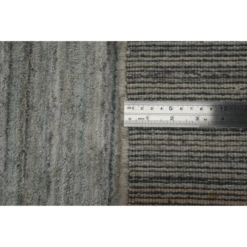 Hand Knotted Oriental 100% Wool Carpet Tribal Animal Pictorial Greys & Charcoal Gabbeh Area Rug - 12' 5'' X 9' 4''