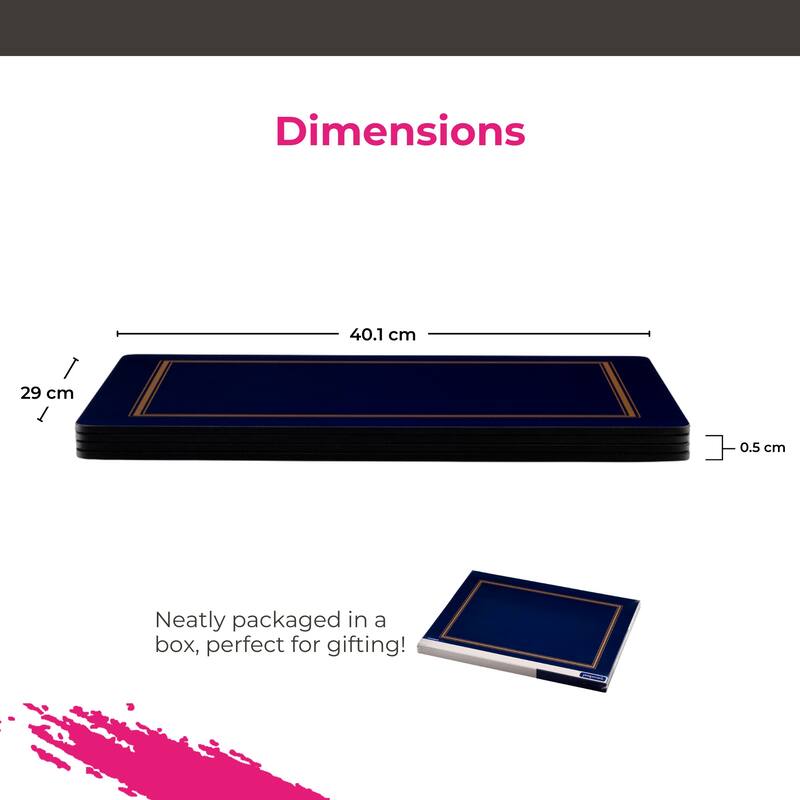 Pimpernel Set of 4 Classic Placemats - 15.7" x 11.7" each