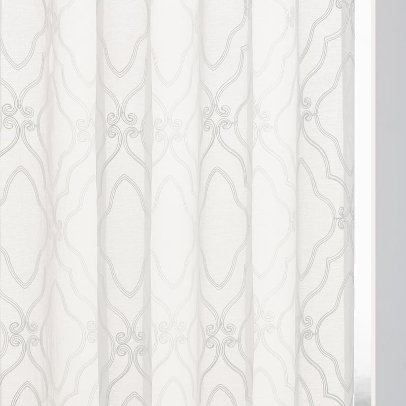 Lyndale Adelaide Embroidered Sheer Curtain