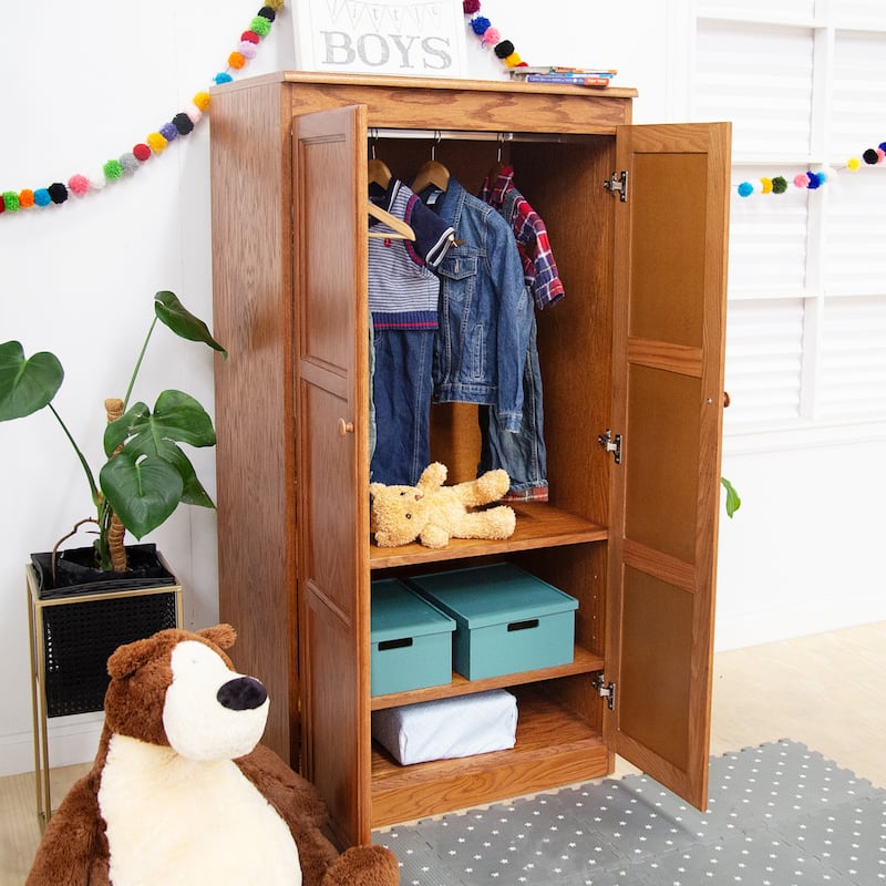 Concepts in Wood Armoire Wardrobe Closet, 5 ft Tall