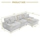 preview thumbnail 119 of 141, Oversized Modular Sectional Sofa Set with Pillows for Living Room