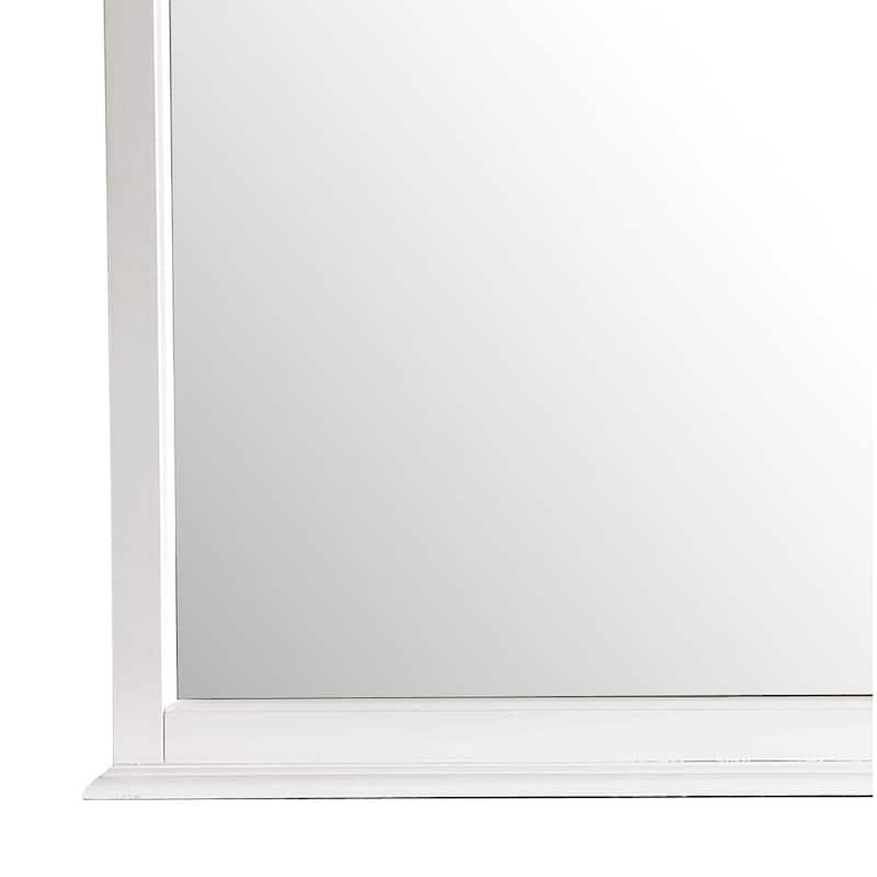 LYKE Home Meridian White Mirror - 44"H X 43"W X 3"D