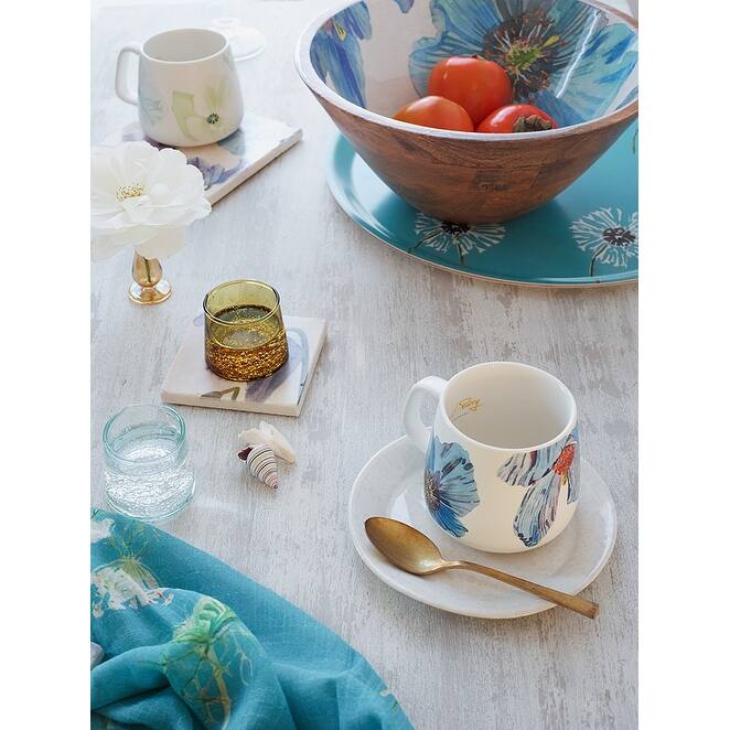 Himalayan Blue Poppies Porcelain Mug