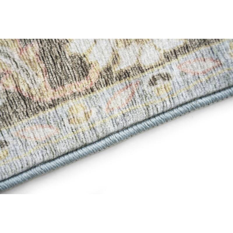 Smart Wash Ambient Glam Oriental Indoor Polyester Area Rug