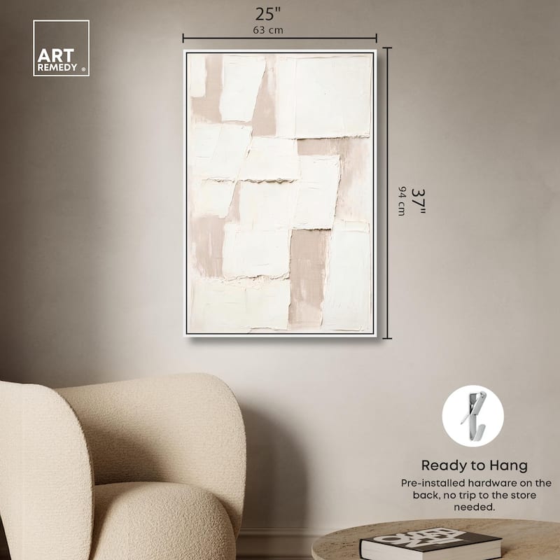 Plastered Planes II Canvas by Art Remedy