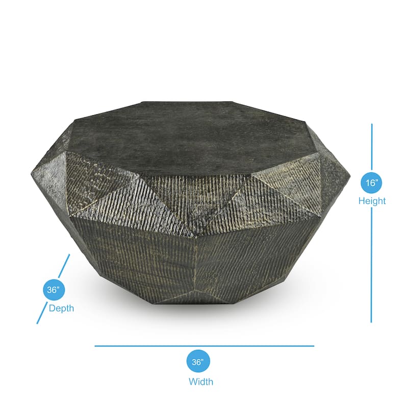Steve Silver Divo Geometric Shaped Coffee Table