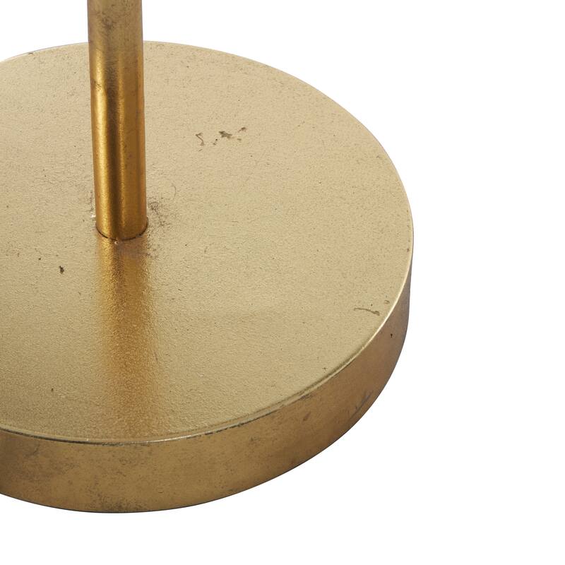 Metal Tree Table Lamp or Floor Lamp with Round Base - Gold - Roche River Decor