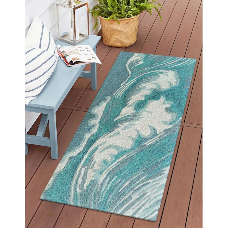 Liora Manne Capri Wave Indoor/Outdoor Area Rug